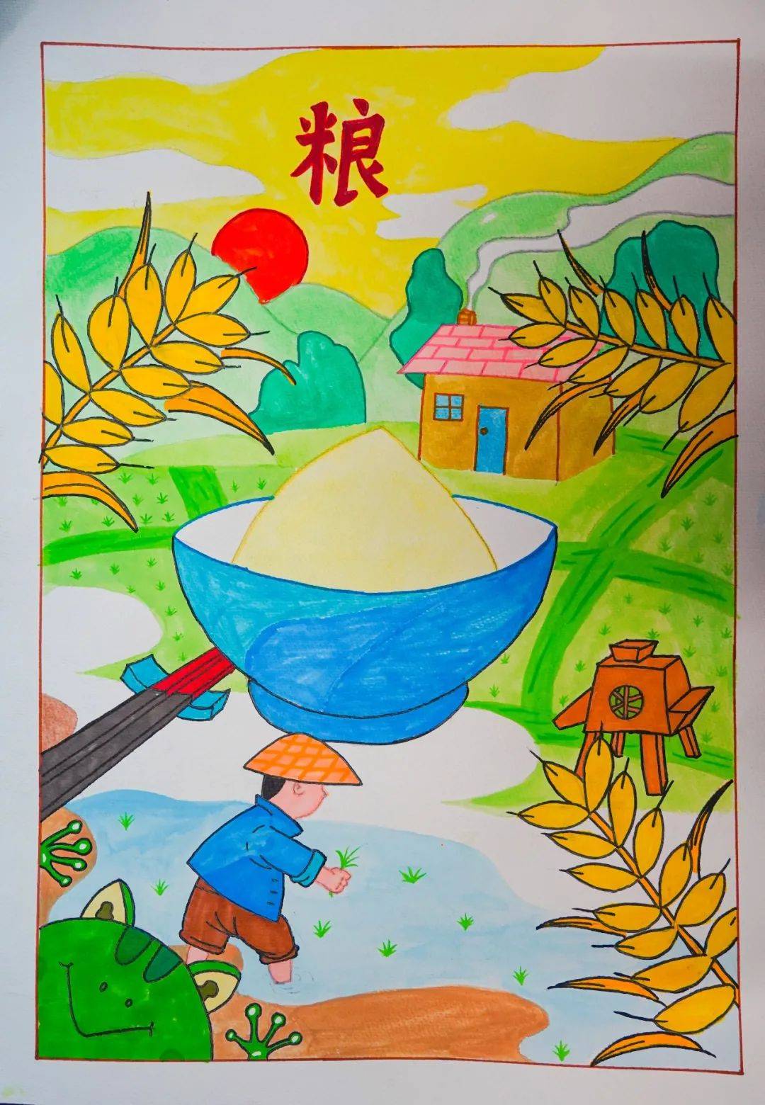 二年级优秀画画比赛，小巷中的艺术奇遇之旅